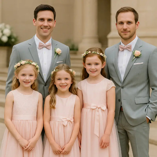 Abbinare damine e testimoni: matrimonio coordinato