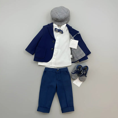 Completo elegante per neonato firmato I Delfi Made in Italy in OUTLET