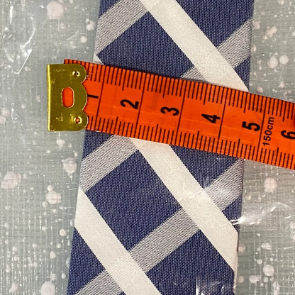 Cravatta bambino blu a quadri