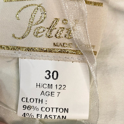 Leggings Bambina in Cotone Stretch con Dettaglio Brillantini in Outlet