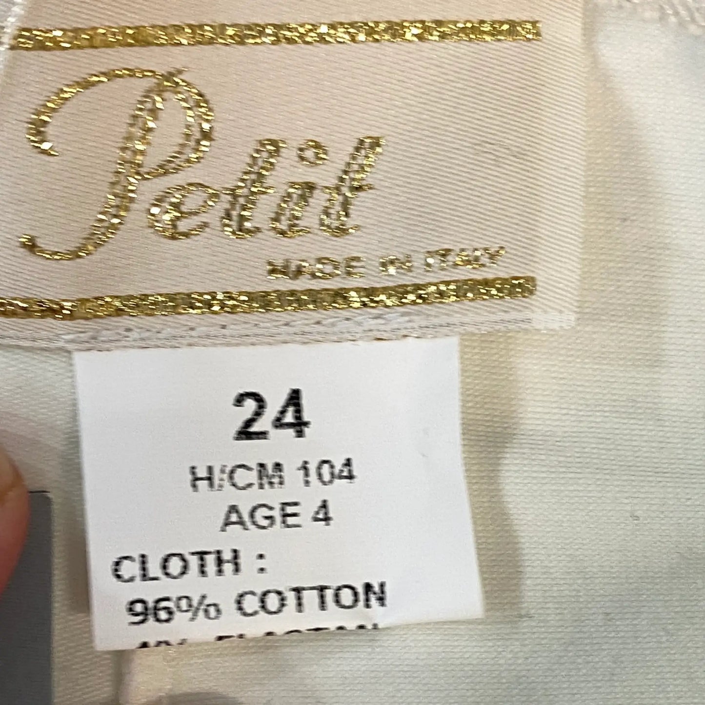 Leggings Bambina in Cotone Stretch con Dettaglio Brillantini in Outlet