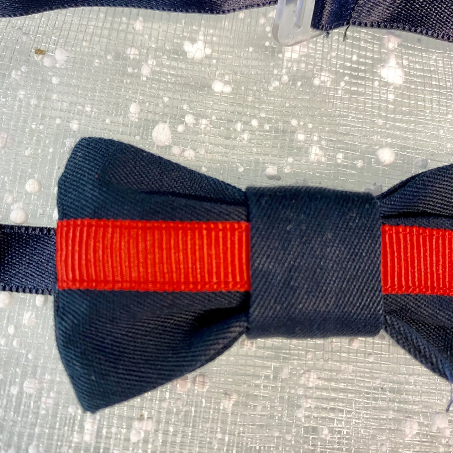 Papillon bambino blu con dettaglio rosso