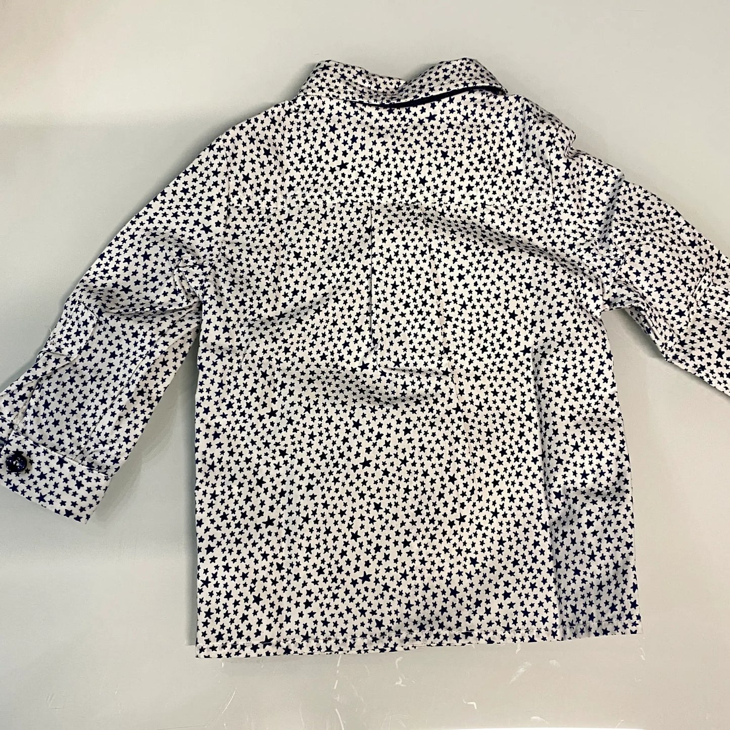 Camicia Neonato Fantasia Stelle Blu Navy | I Delfi Creazione Outlet