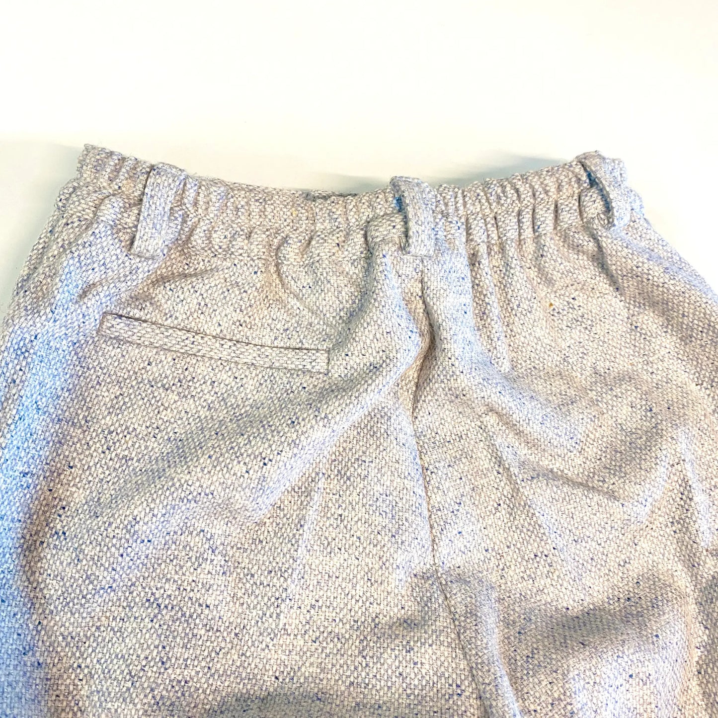 Pantaloncini Corti Eleganti Lana Tweed Bambino