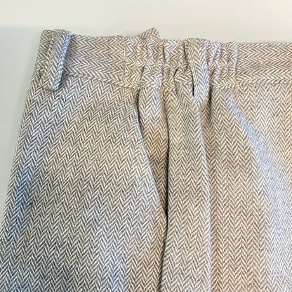 Pantalone e Bermuda Eleganti in Lana Spina di Pesce