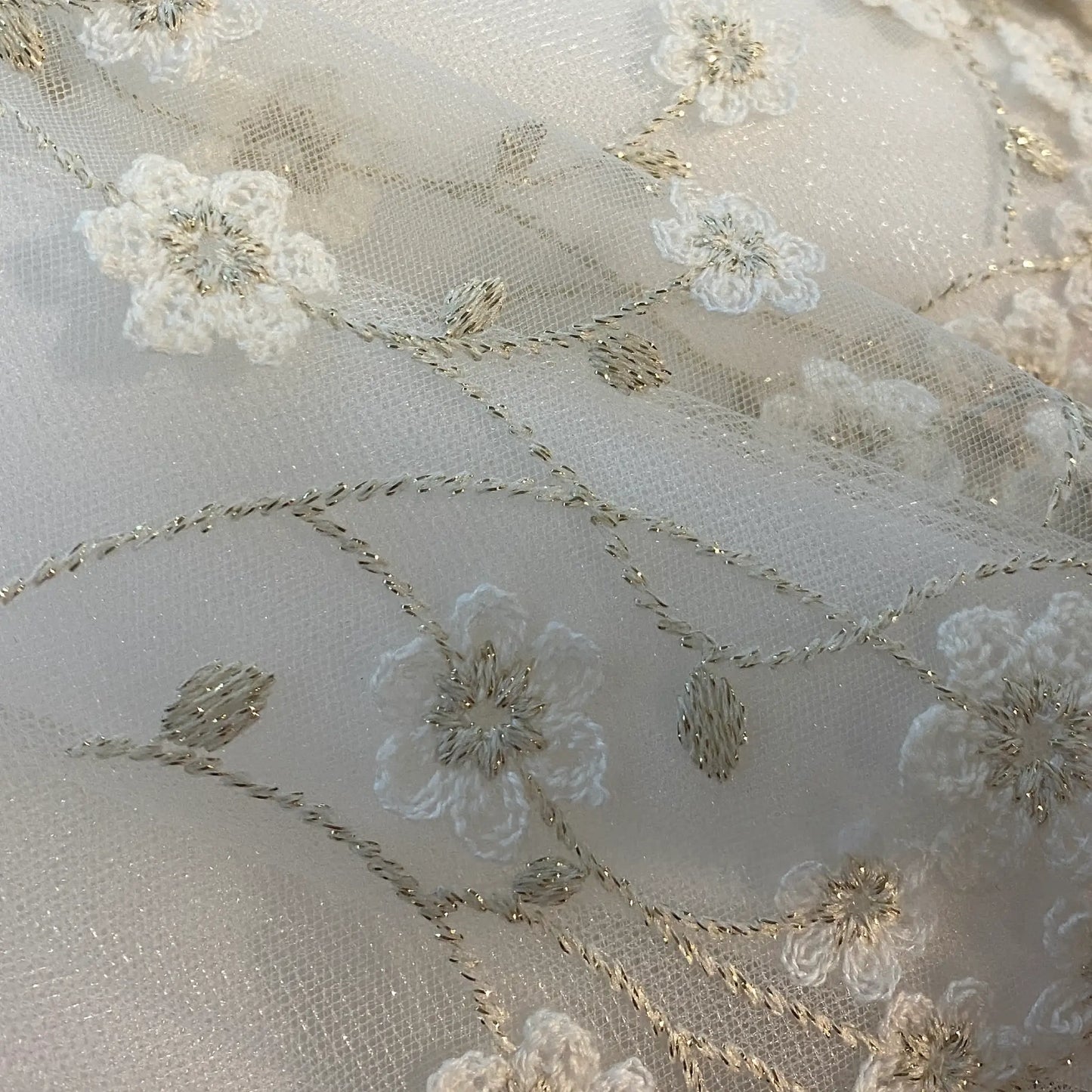 Abito Neonata Panna e Oro per Cerimonie