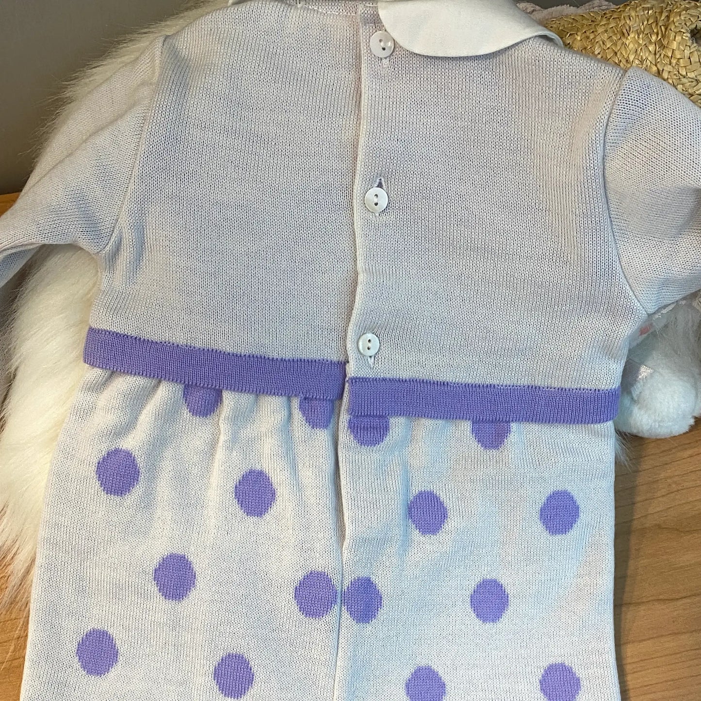 Tutina Intera Neonata Panna e Lilla