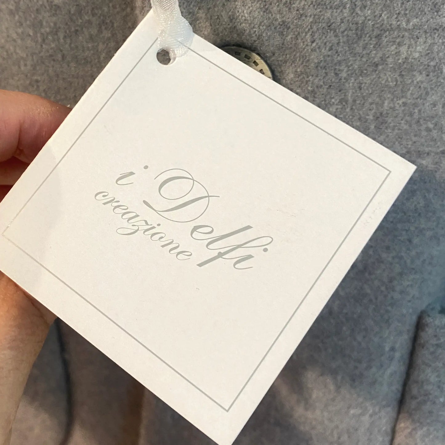 Cappotto elegante in lana Velour con pellicciotto i Delfi