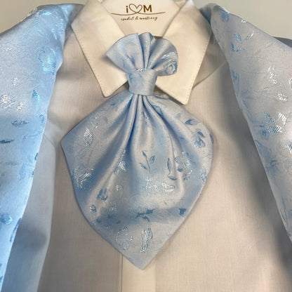 Robe de Baptême Bébé Bleu Ciel