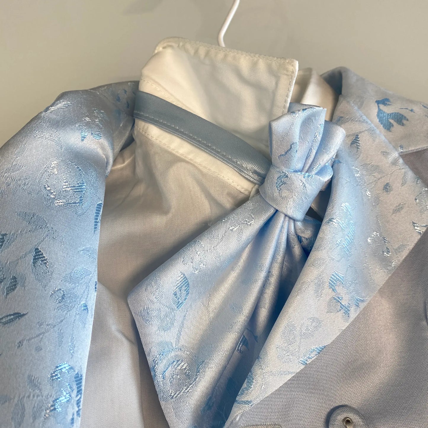 Robe de Baptême Bébé Bleu Ciel
