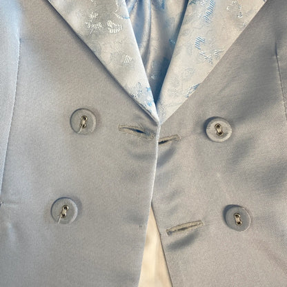 Robe de Baptême Bébé Bleu Ciel