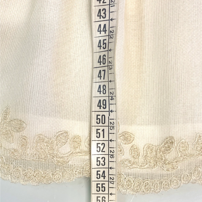 Robe de baptême longue dorée