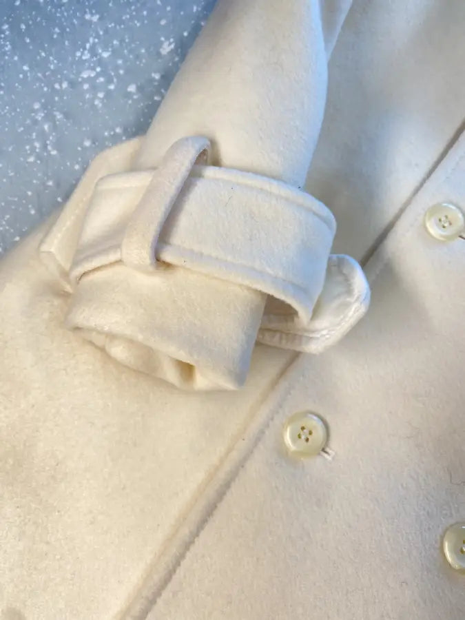 Cappotto doppiopetto in lana e cashmere per bambino