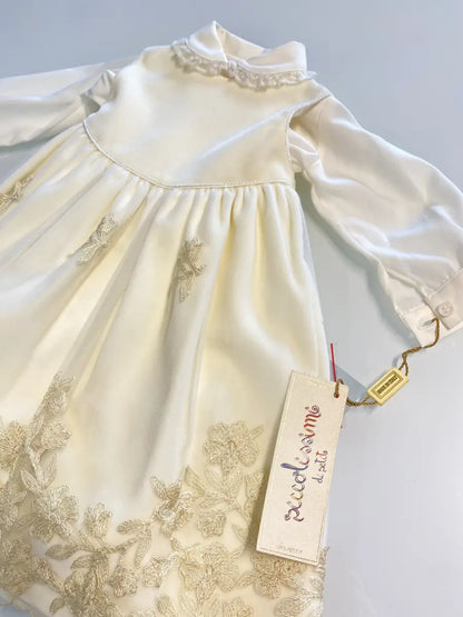 Abito battesimale invernale per bambina 3 mesi