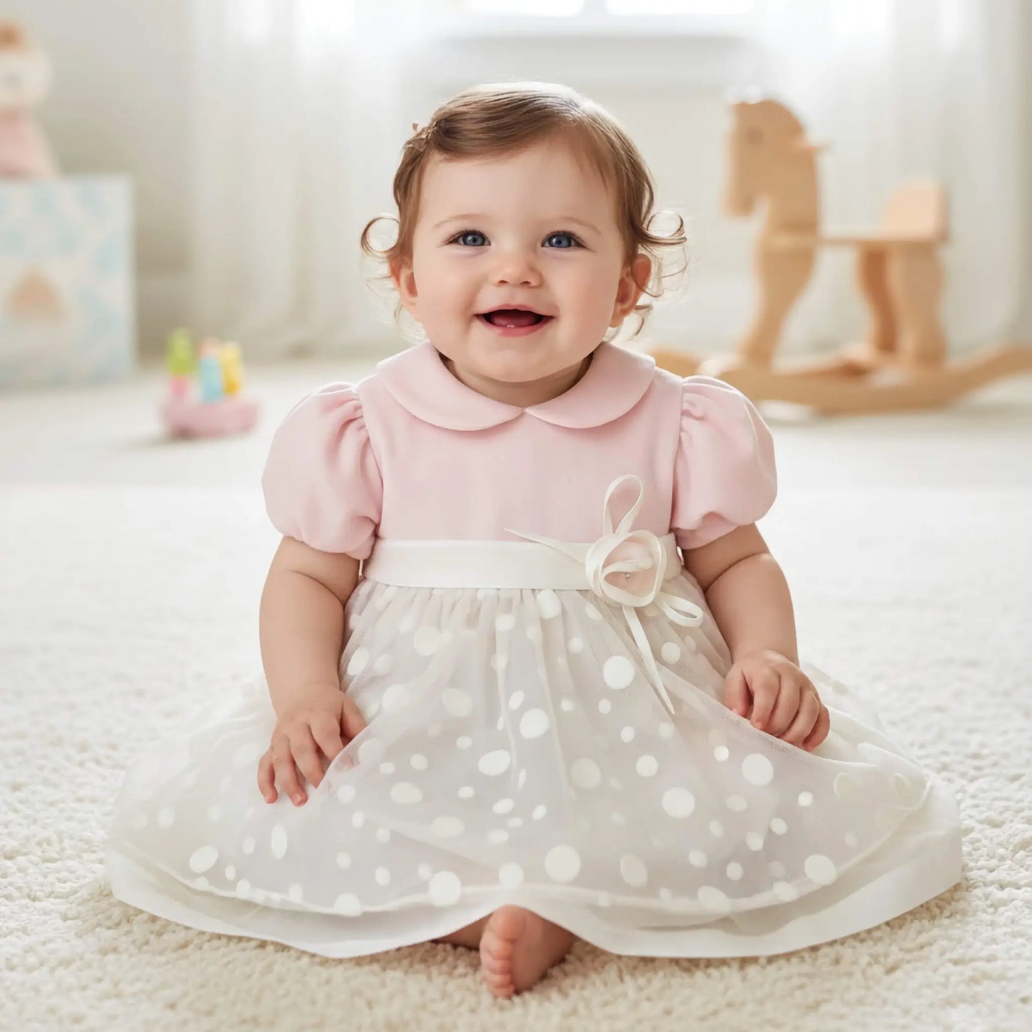 Abito da battesimo autunno inverno per neonata in outlet