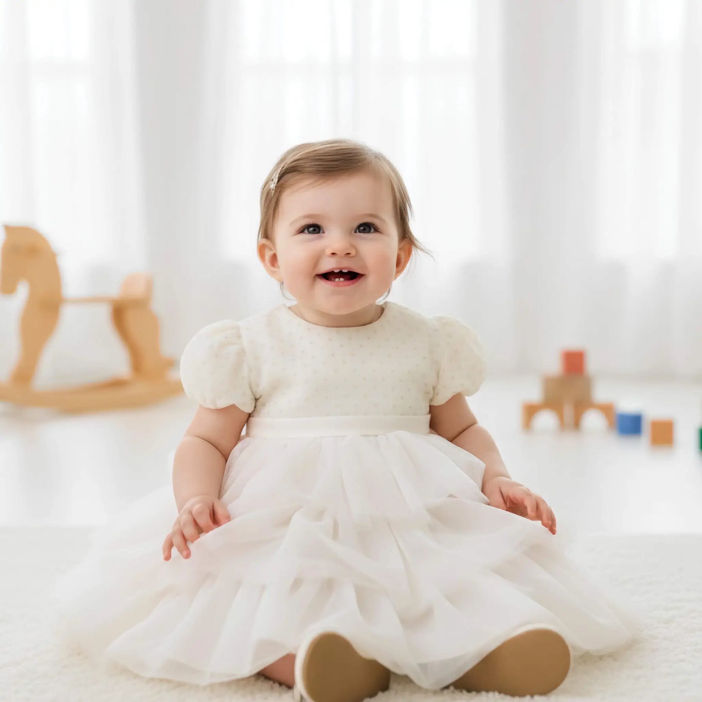 Abito da battesimo bimba 12 mesi lana in outlet