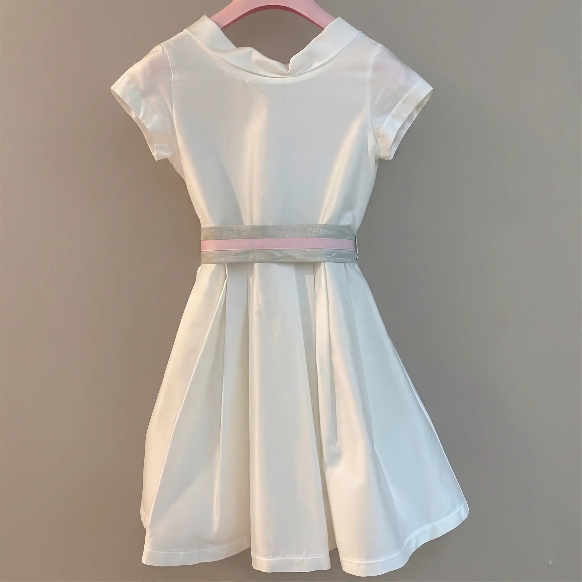 Abito bianco per cerimonia estiva bambina in offerta outlet