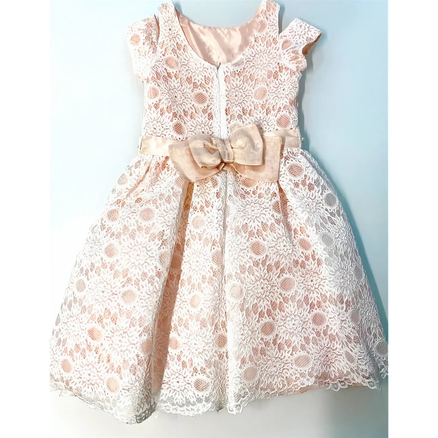 Abito cerimonia comunione bambina in pizzo sconto