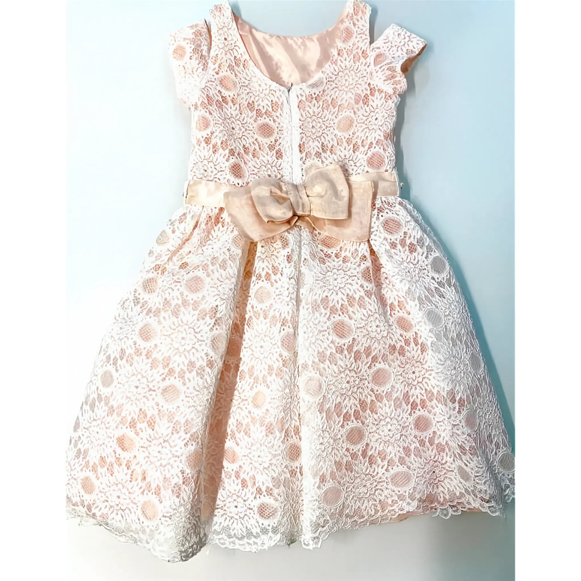 Abito cerimonia comunione bambina in pizzo sconto