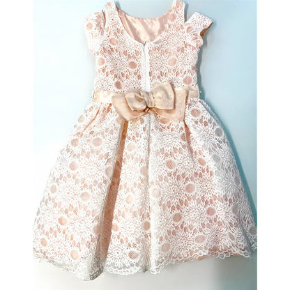 Abito cerimonia comunione bambina in pizzo sconto