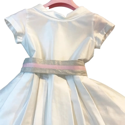 Abito da cerimonia bianco per bambina dai 2 ai 10 anni