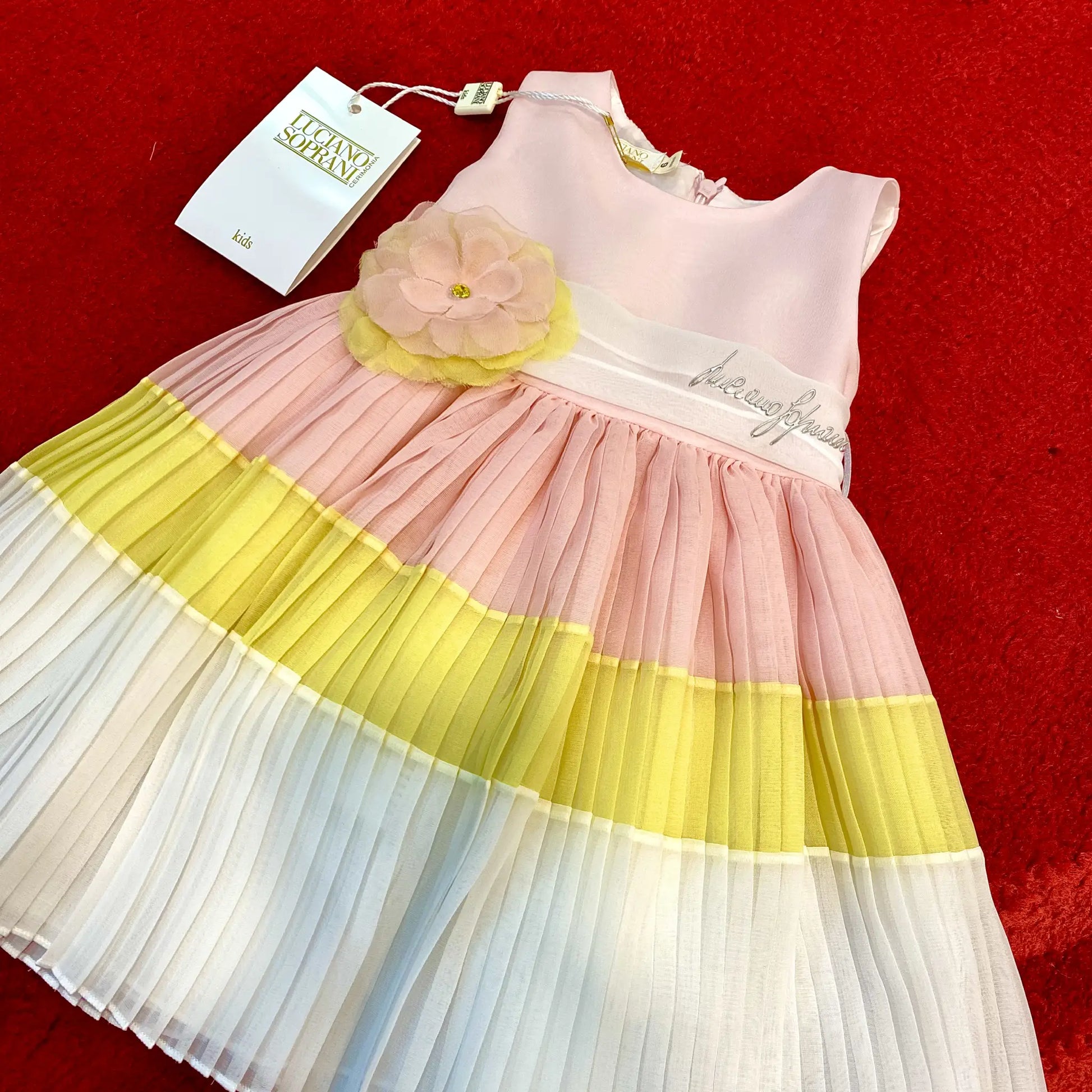 Abito elegante plissettato 6 mesi