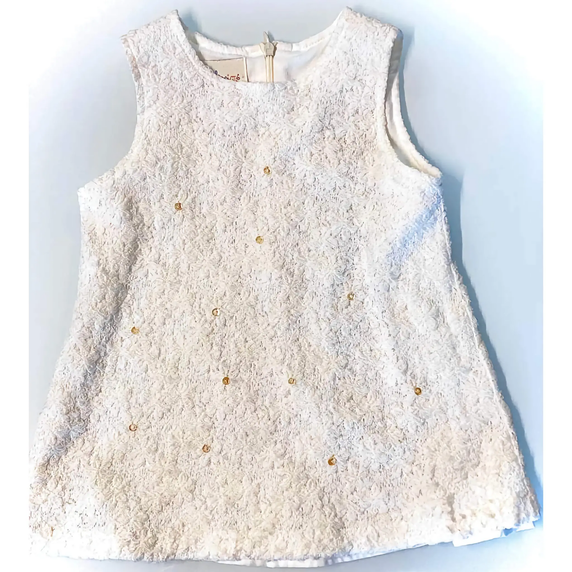 Abito smanicato elegante in lana per bambina 