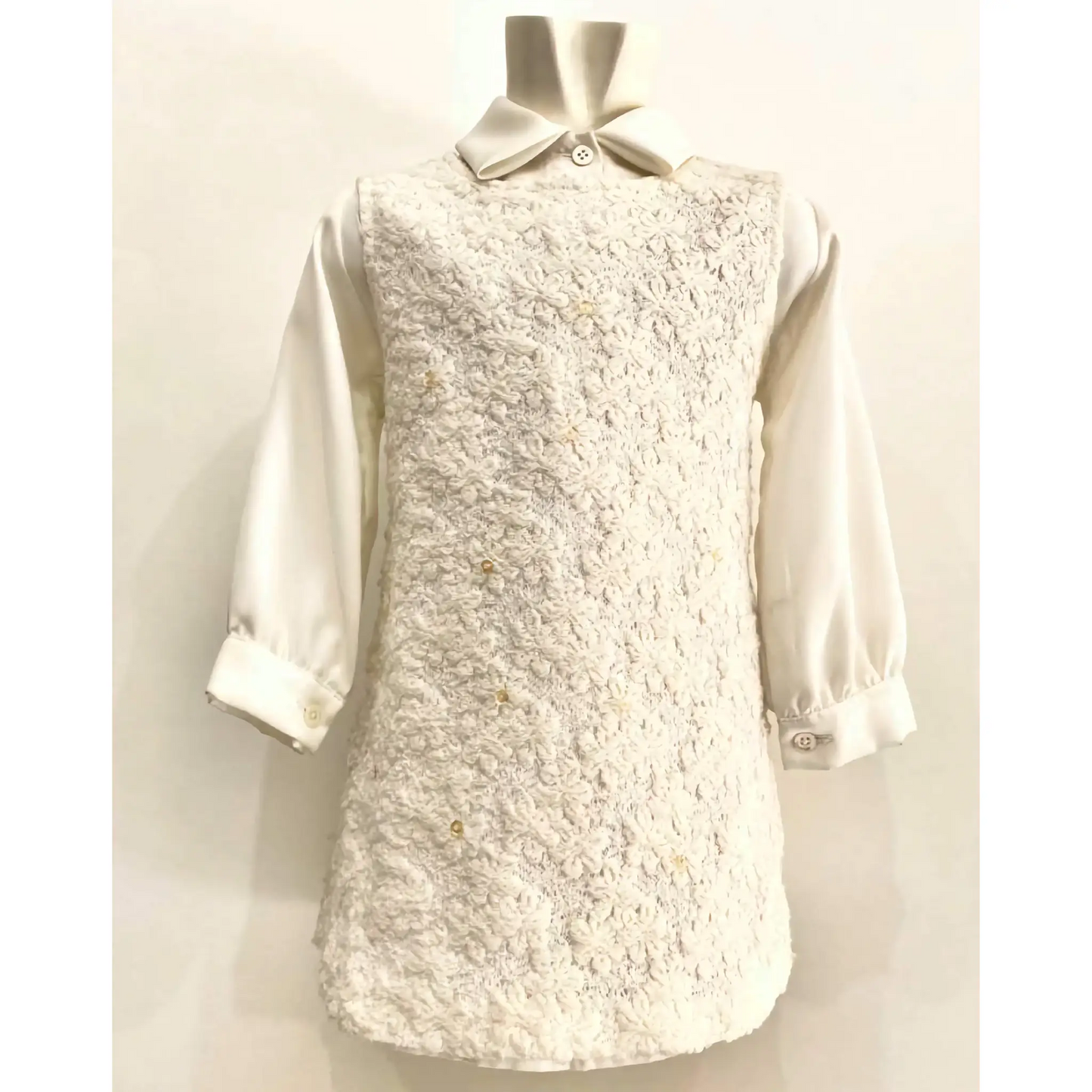 Abito smanicato in lana 12 mesi