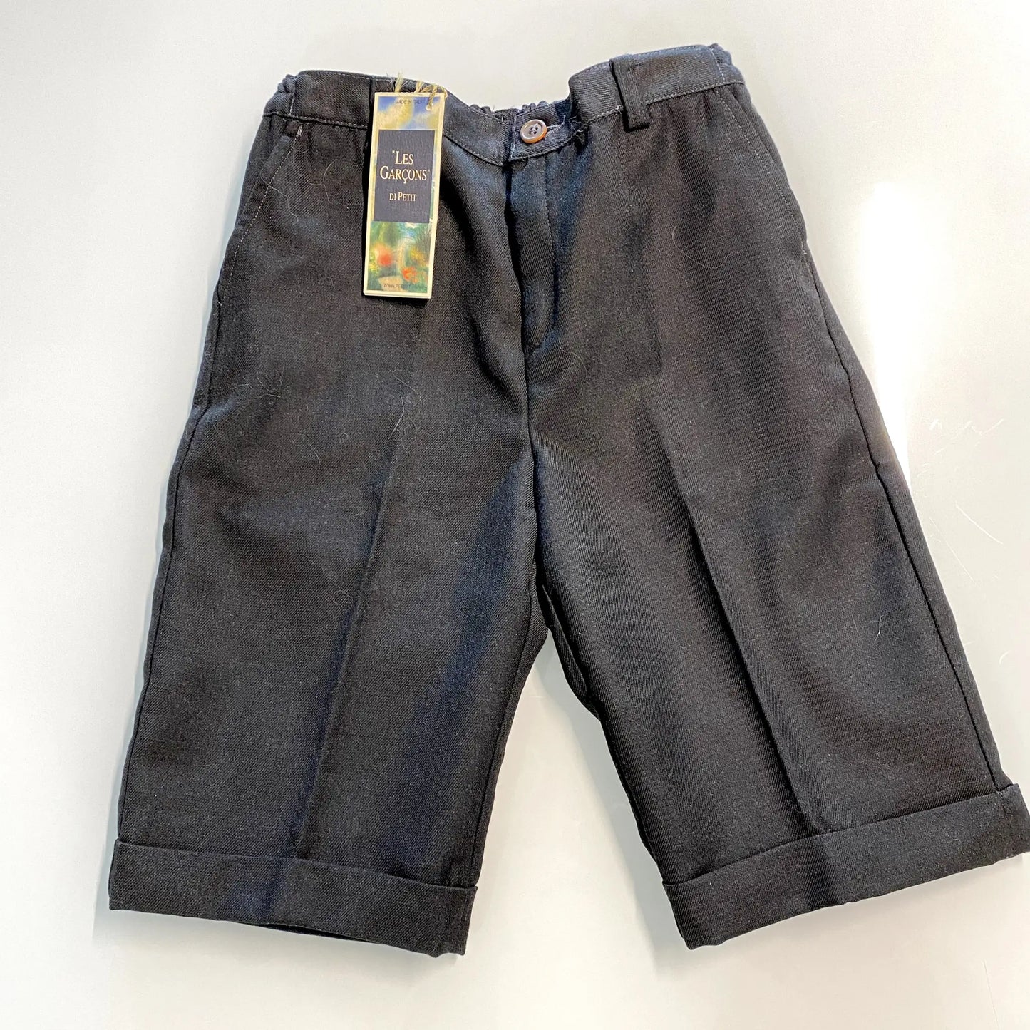 Bermuda elegante nero per bambino