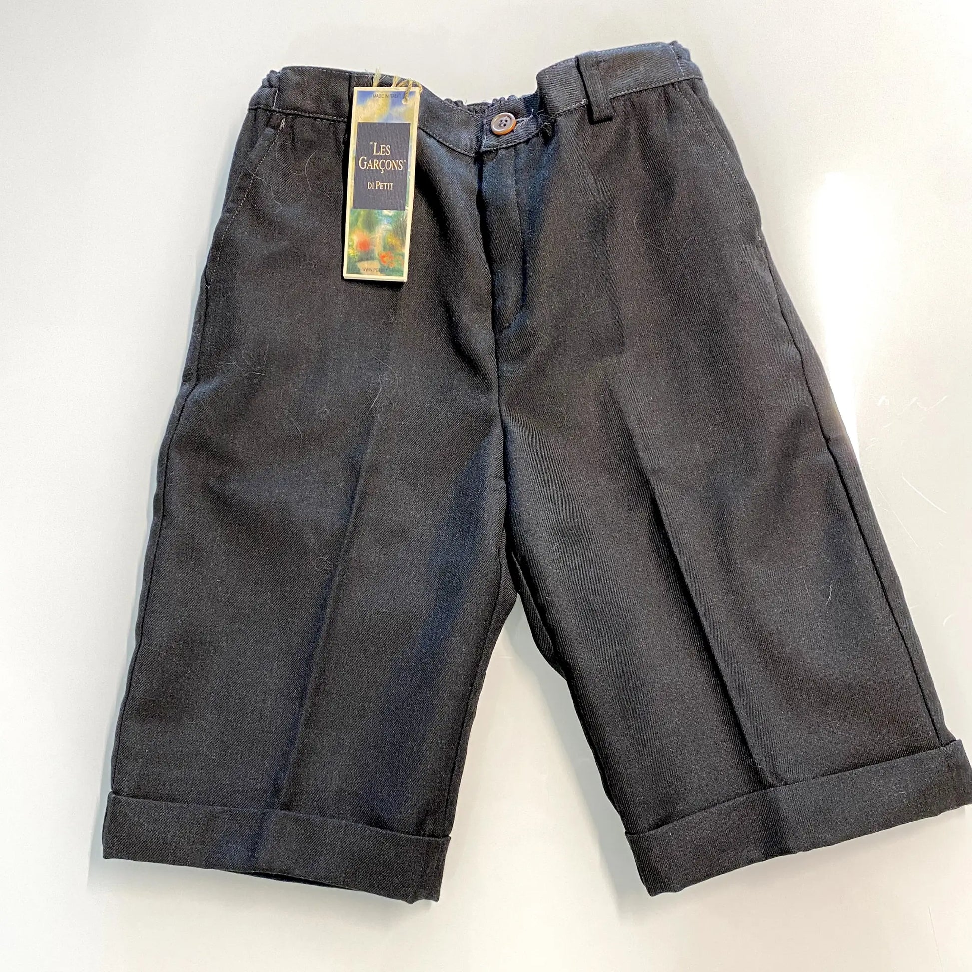 Bermuda elegante nero per bambino
