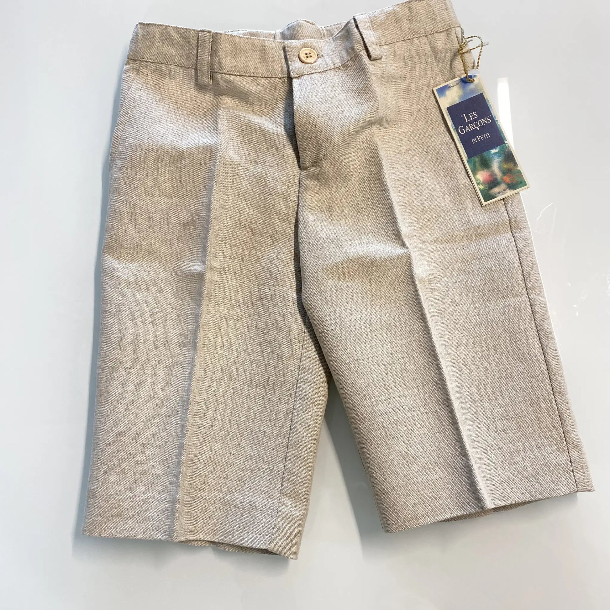Bermuda elegante beige per bambino