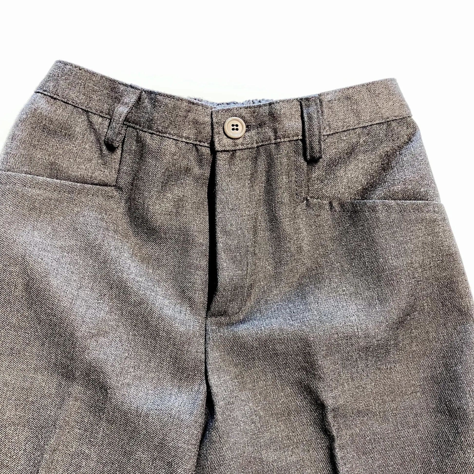 Bermuda per cerimonia estiva da bambino color grigio chiaro