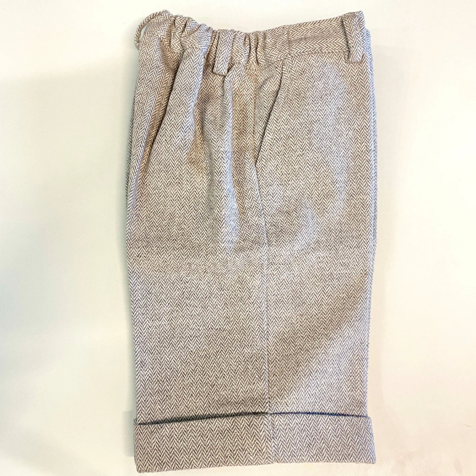 Bermuda in lana eleganti a spina per bambini di 5 anni