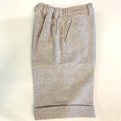 Bermuda in lana eleganti a spina per bambini di 5 anni