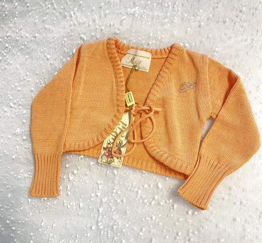Bolero arancione per bambina