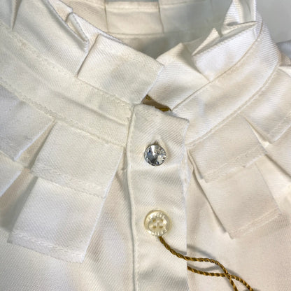 Camicia per bambina con dettaglio luminoso sul colletto