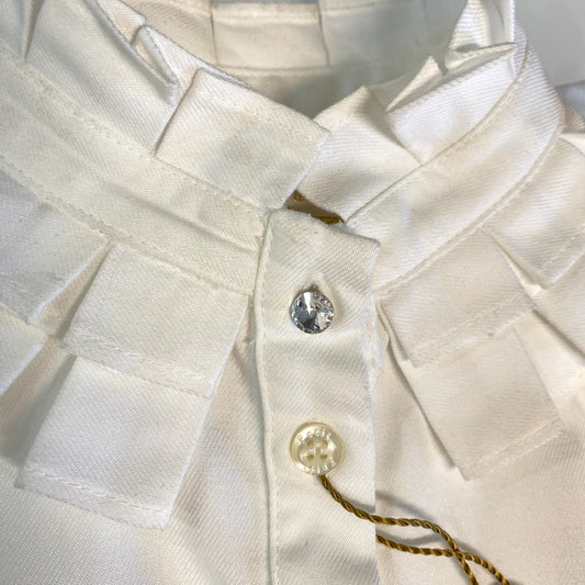 Camicia per bambina con dettaglio luminoso sul colletto