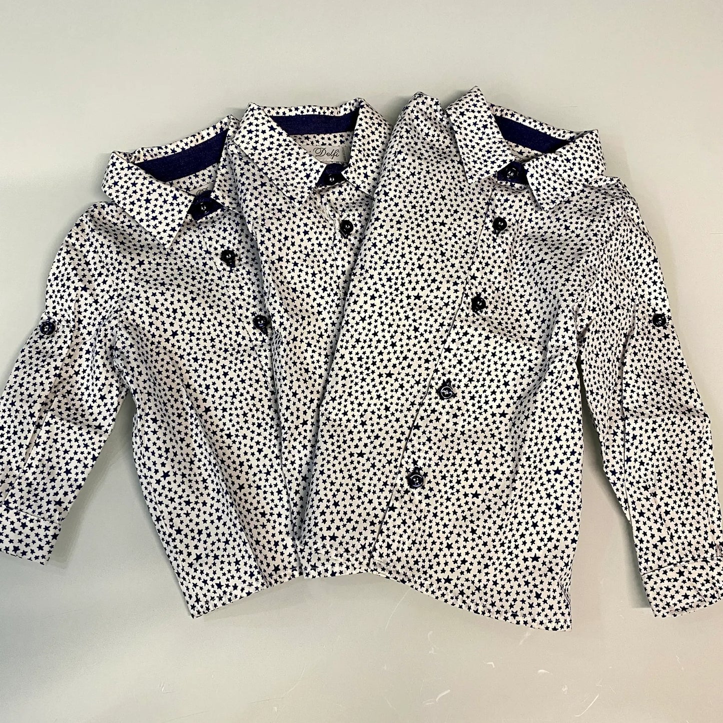 Camicia in cotone fantasia a stellein offerta