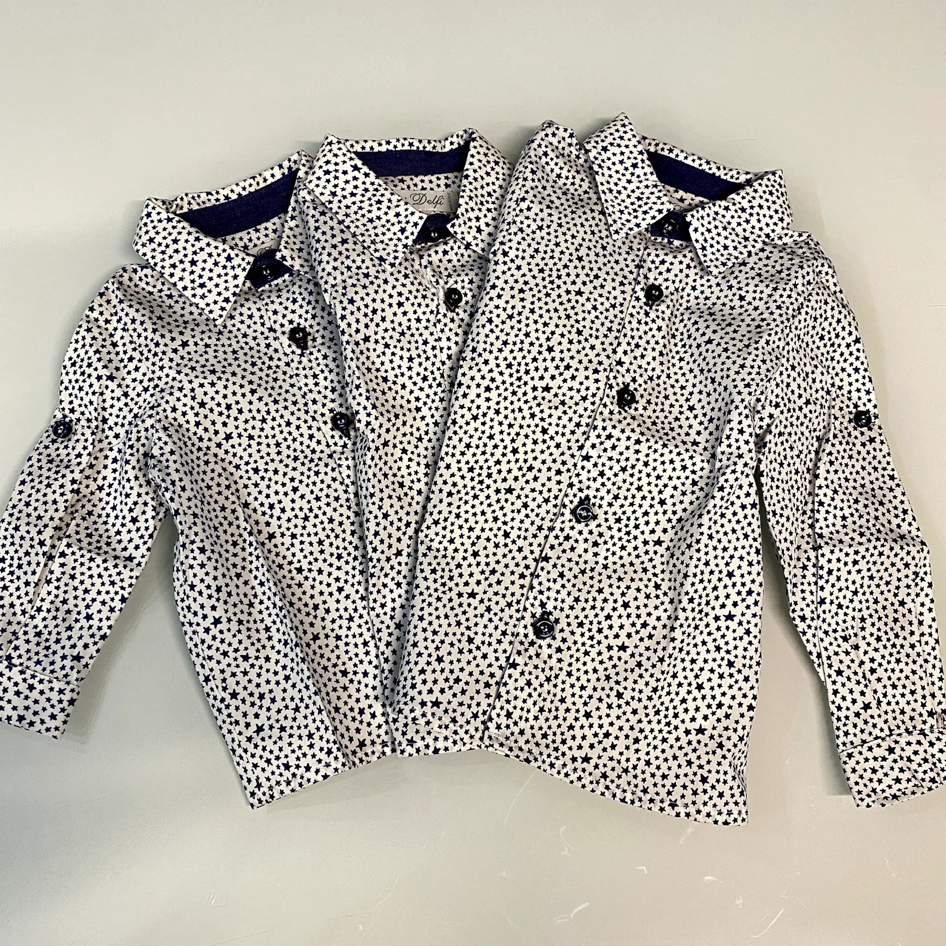 Camicia in cotone fantasia a stellein offerta