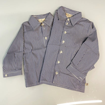 Camicia da neonato a righe in outlet
