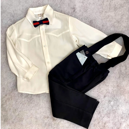 camicia e pantalone da cerimonia per neonato 18 mesi