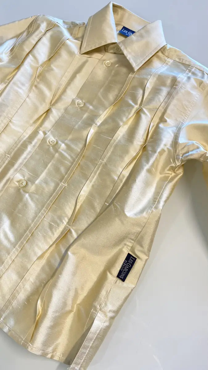 camicia in seta da cerimonia per bambino di 5 anni