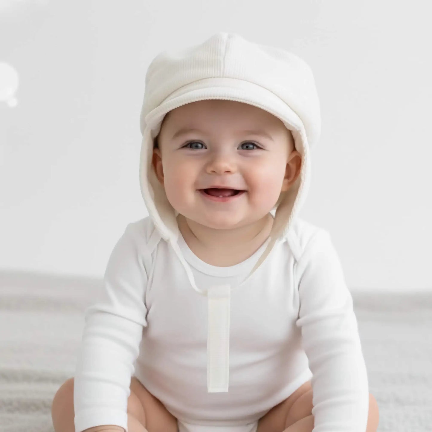 Cappello aviatore bianco per bambino in Outlet
