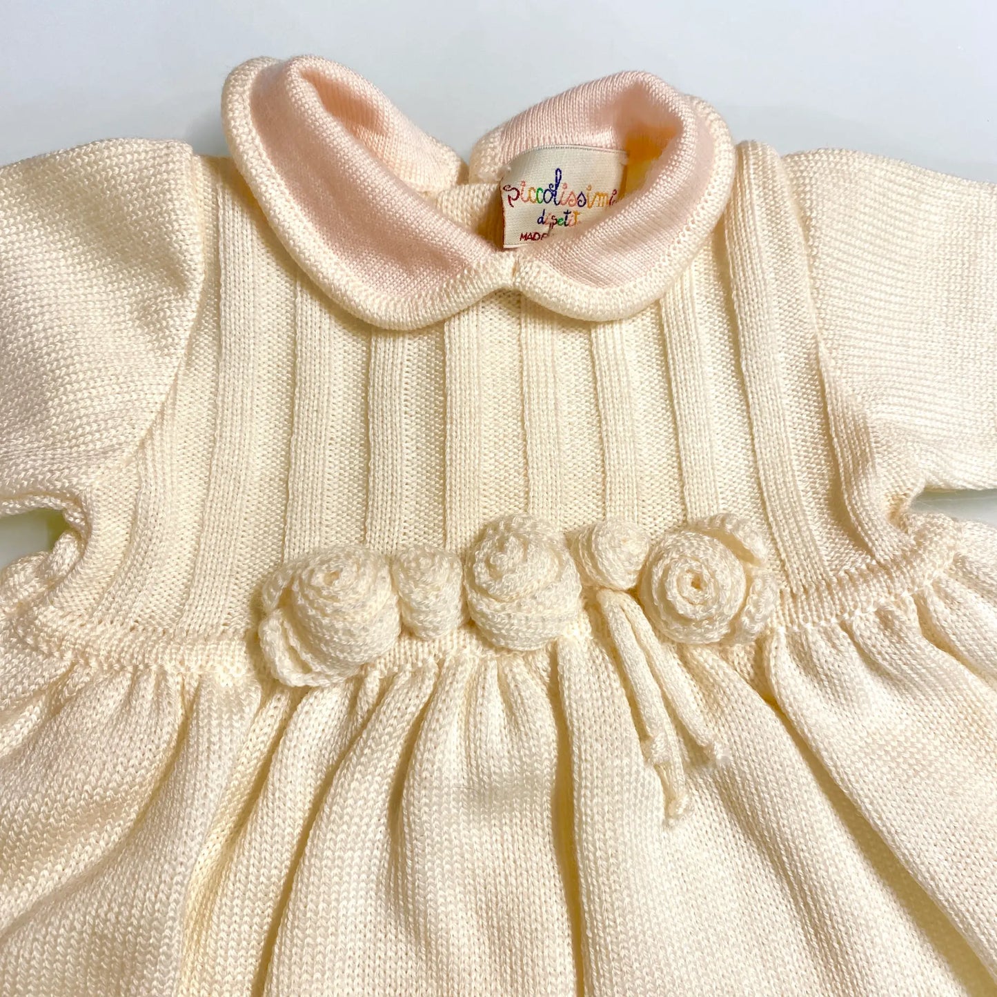 Completo 2 pezzi in lana per neonata 