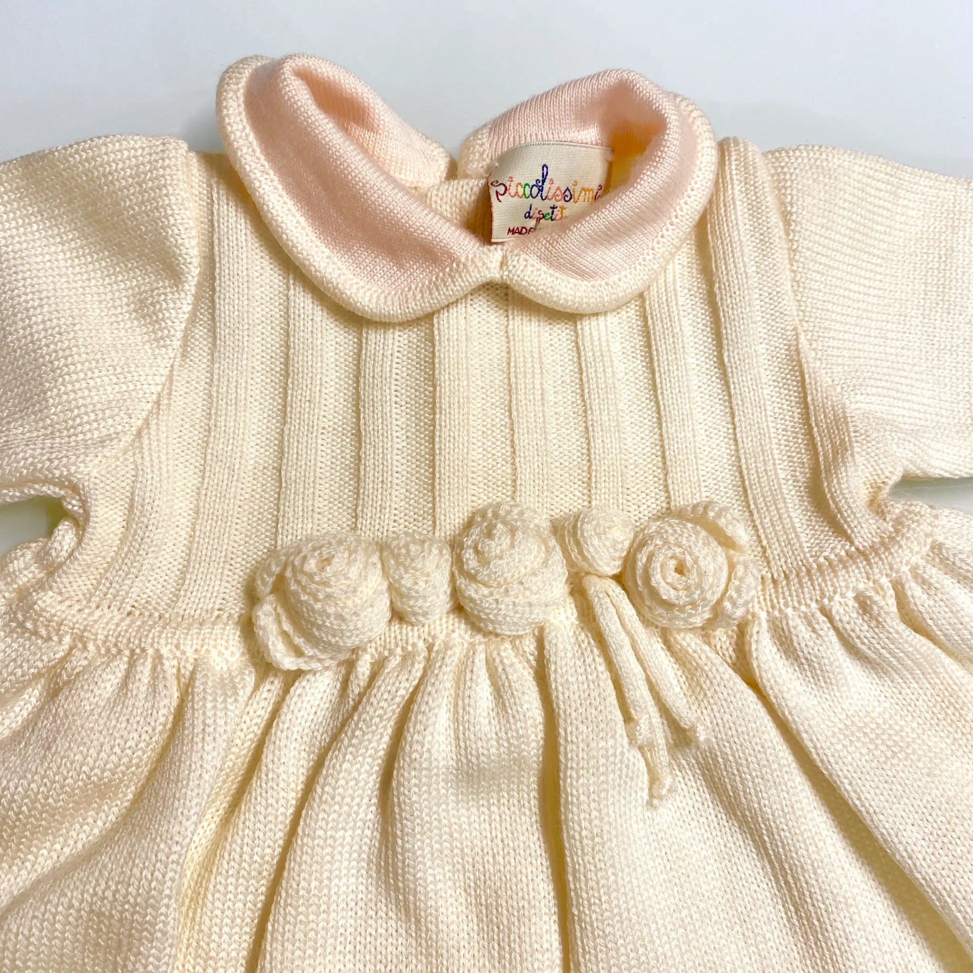 Completo 2 pezzi in lana per neonata 