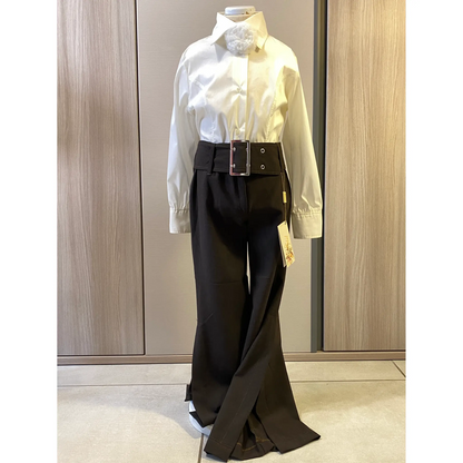 Completo da cerimonia per bambina: camicia e pantaloni