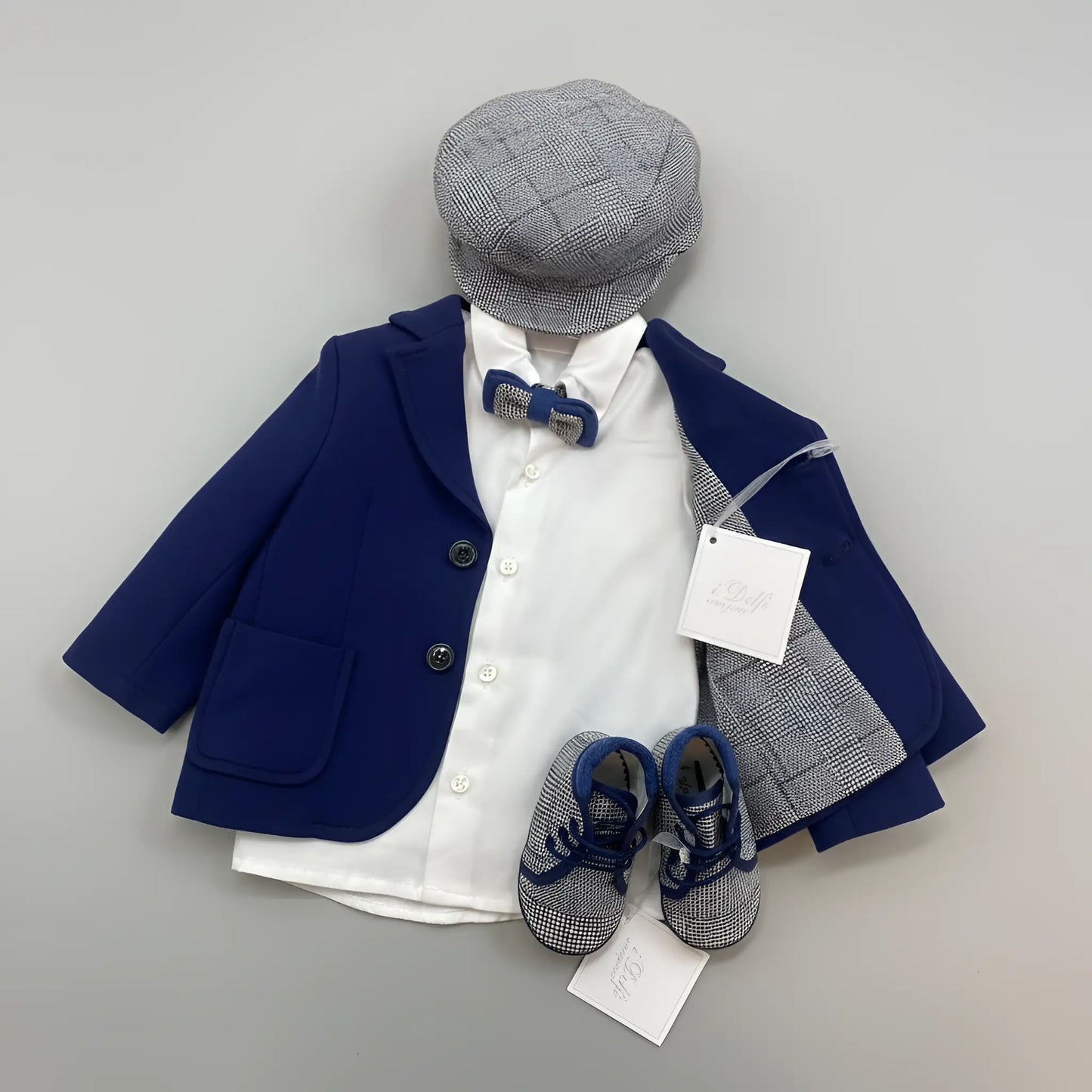 Completo da cerimonia blu per bambino da 9 a 12 mesi in sconto