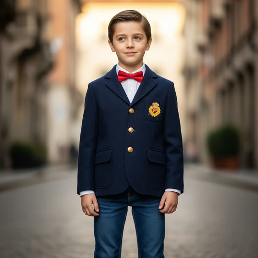 Completo da cerimonia invernale per bambino di 8 anni in outlet