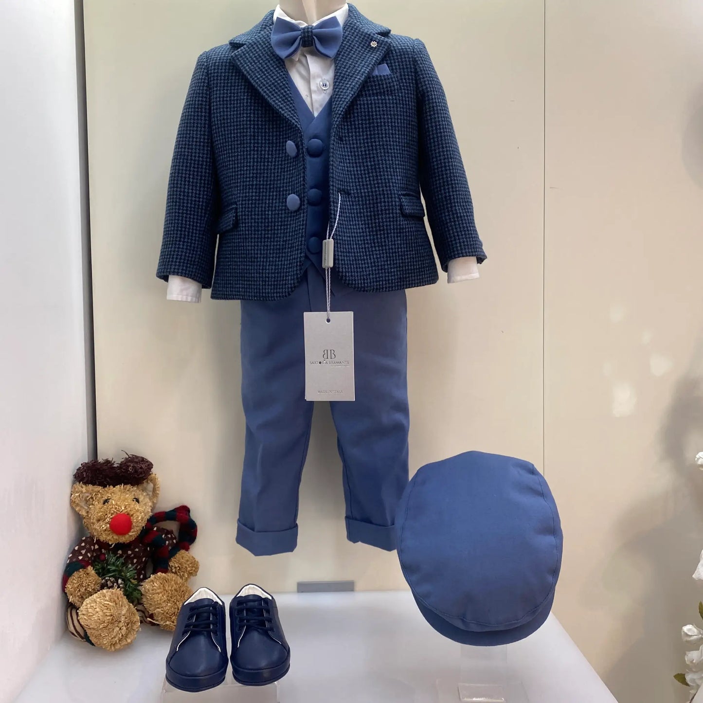 Completo da Cerimonia per neonato Blu e Azzurro in offerta Outlet