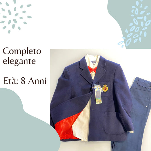 Completo elegante per bambino di 8 anni